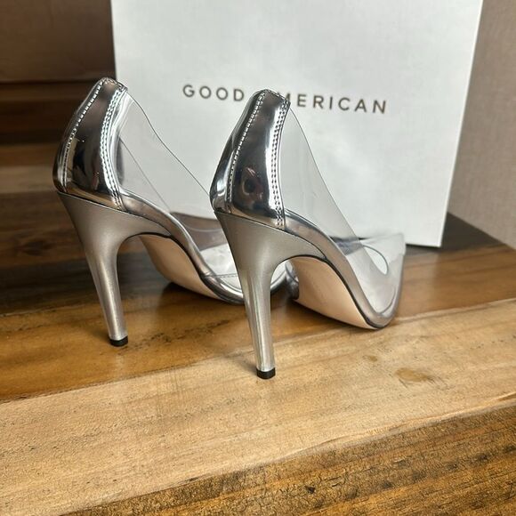Good American Heels-Clear Lucite-Stilleto - Picture 10 of 11